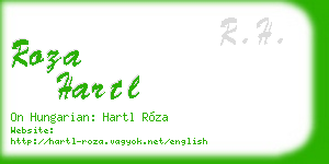 roza hartl business card