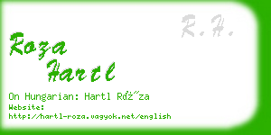 roza hartl business card